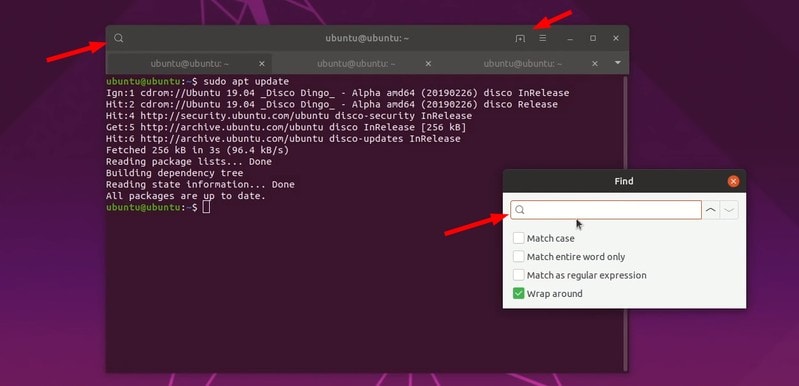 Ubuntu 19.04 Terminal Improvements