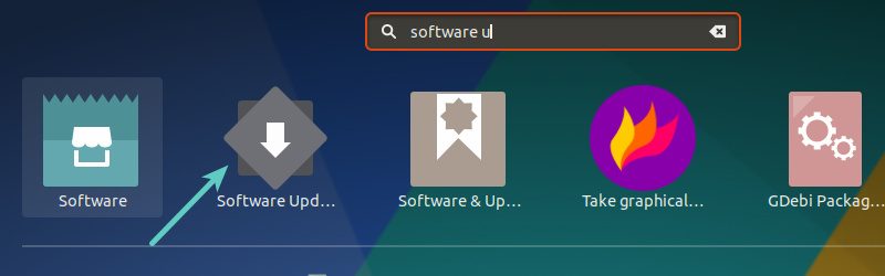Run Software Updater in Ubuntu