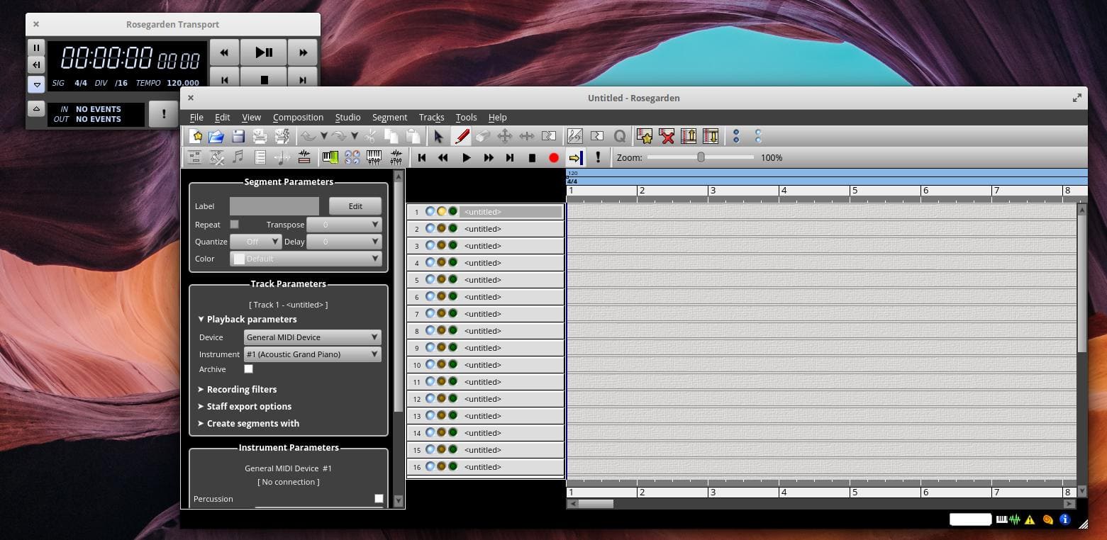 rosegarden audio editor