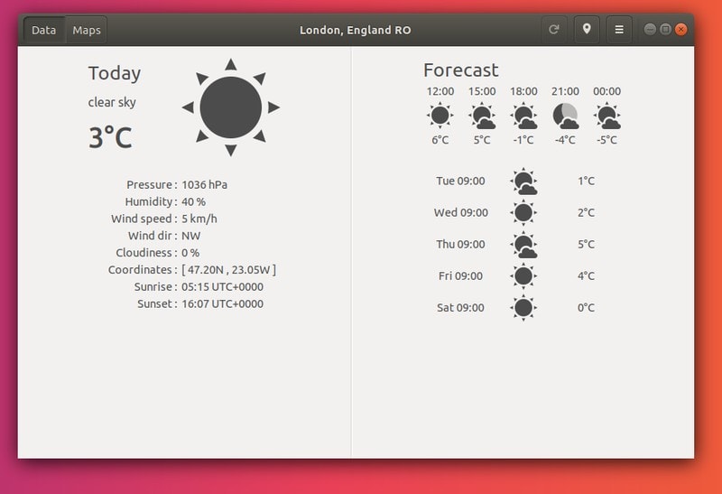 Meteo Weather App UI