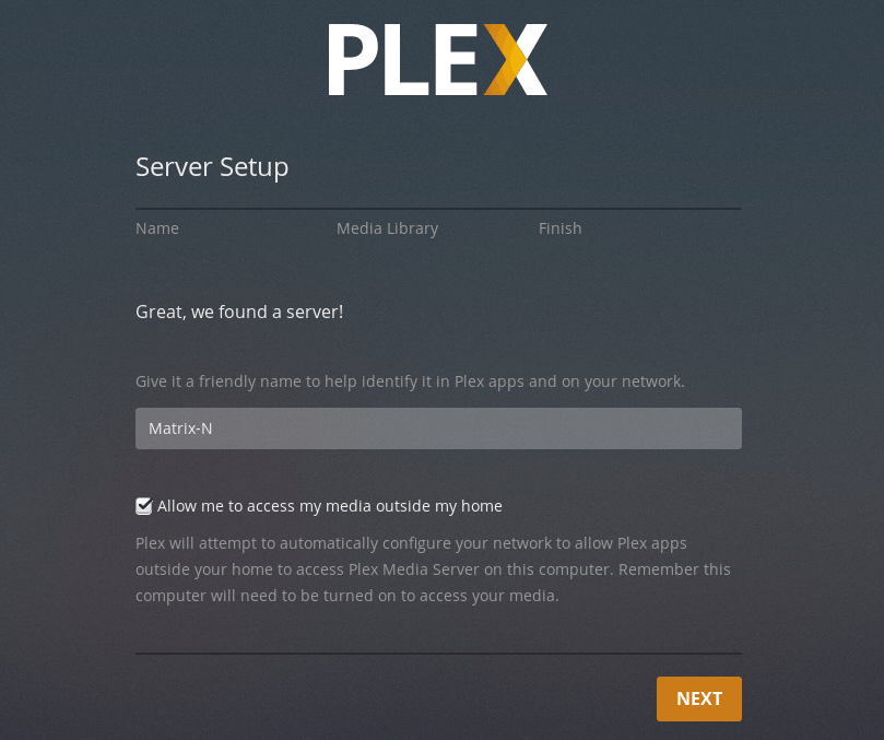 Plex-server-setup