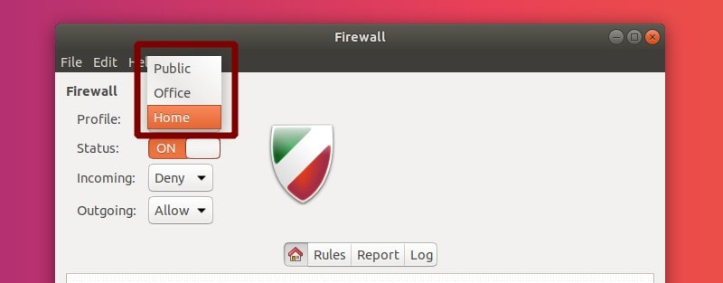 Gufw firewall как настроить