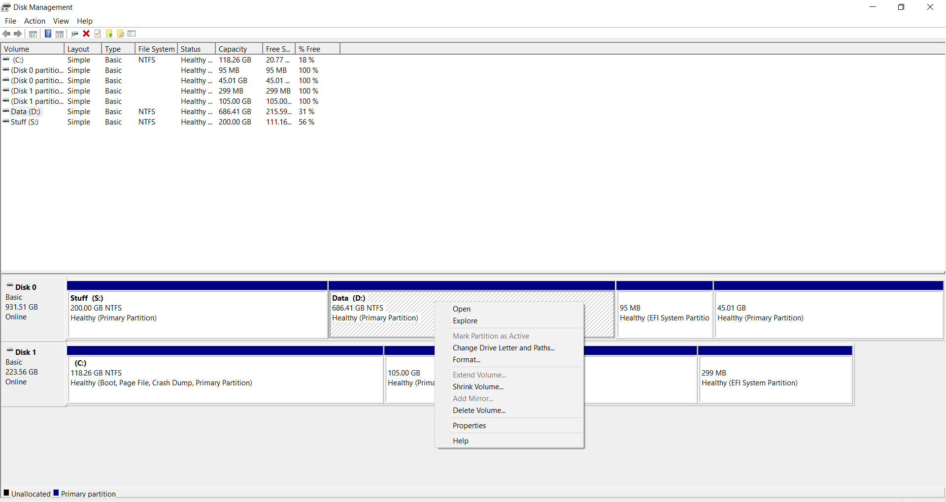 windows disk management