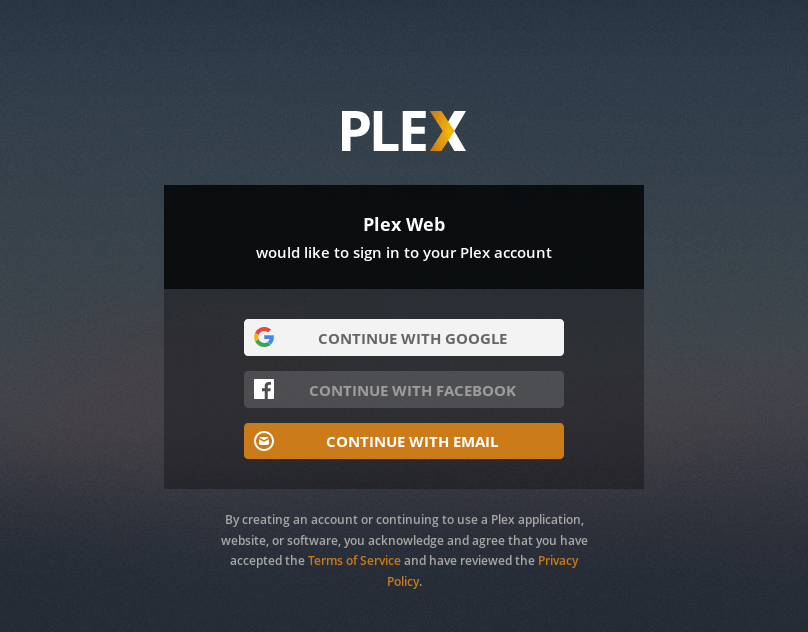 plex-login-page