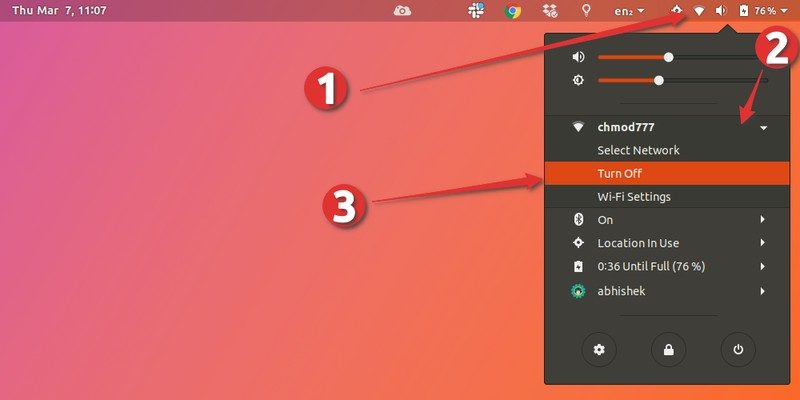 Restart network in Ubuntu