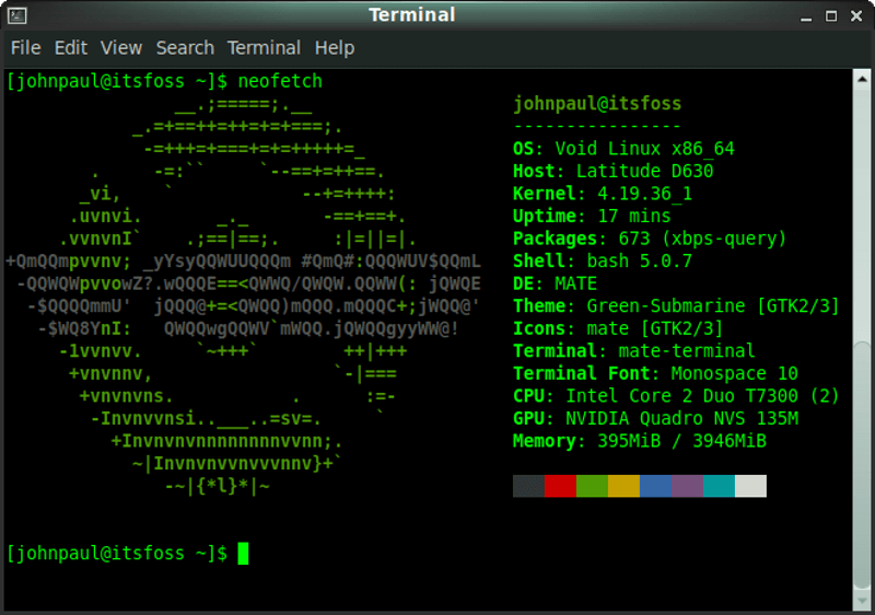 Void Linux Neofetch