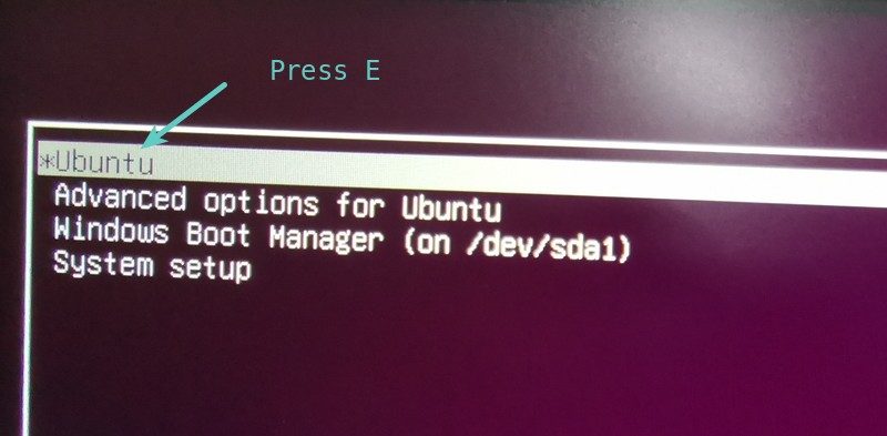 Edit Grub Menu to fix Ubuntu freezing at login