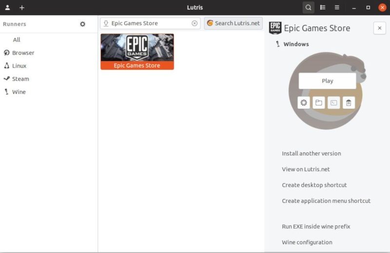 Accessing Epic Games Store on Linux With Lutris