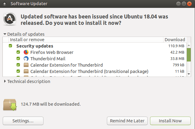 ubuntu-software-updater