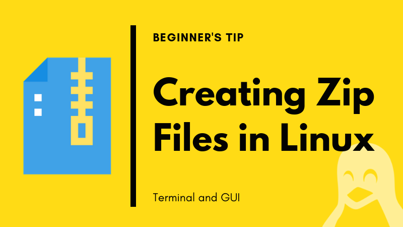 Memo Betydelig uophørlige How to Zip Files and Folders in Linux [Beginner Tip]