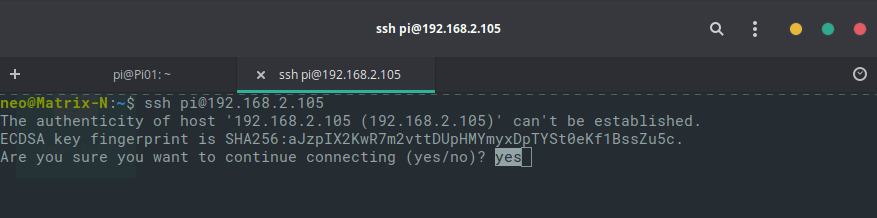 Ssh Into Pi Warning