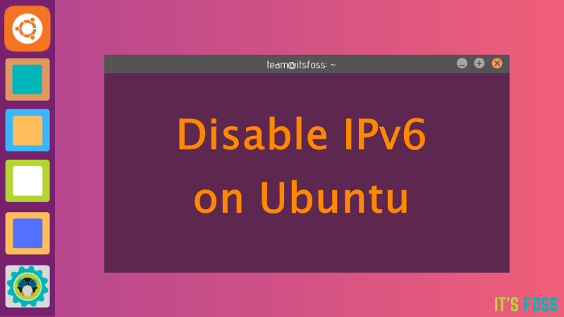Disable IPv6 Ubuntu