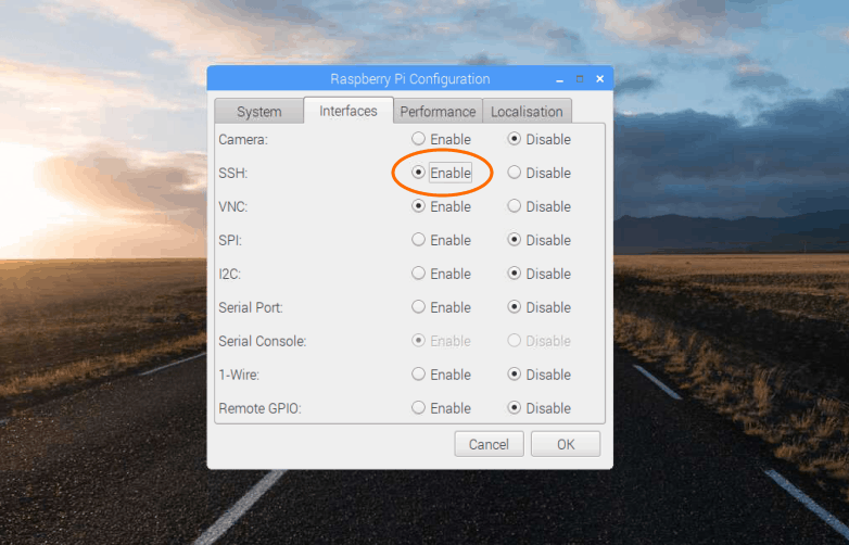 Enable Ssh Raspberry Pi