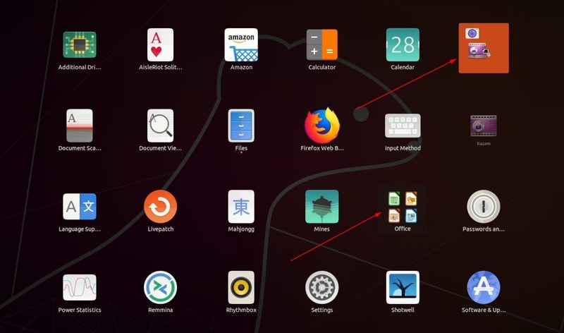 Group Apps Ubuntu Menu