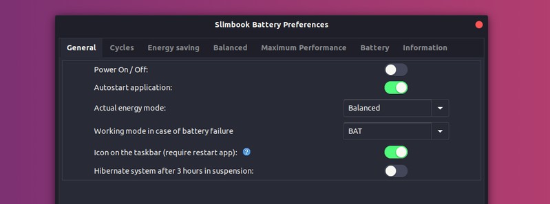 Slimbook Battery Optimizer for Ubuntu Linux