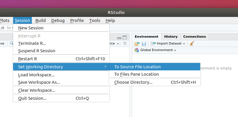 RStudio Working Directory