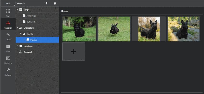 Scenarist Research module
