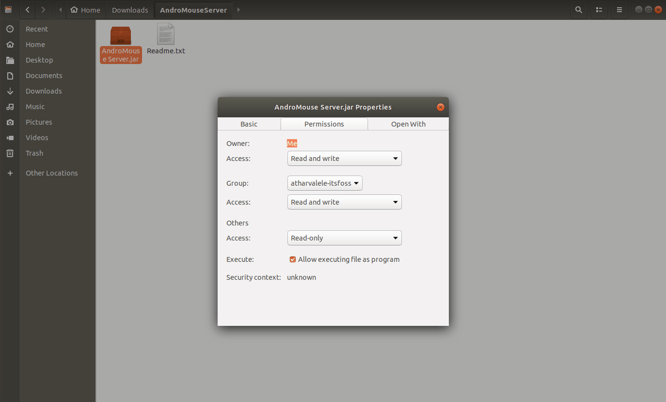 auto run jar file linux