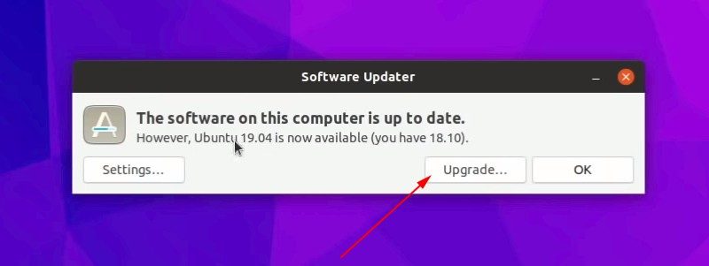 Upgrade To Ubuntu 19 04 From 18 10