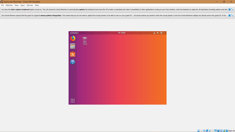 VirtualBox Ubuntu Virtual Machine