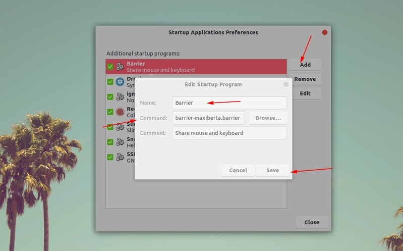 Adding Barrier To Startup Apps Ubuntu