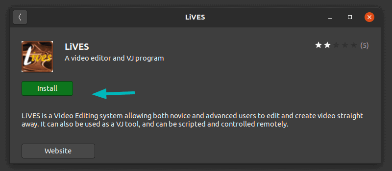 Lives Video Editor Ubuntu