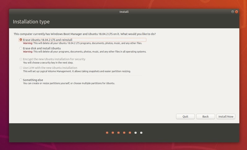 Reinstall Ubuntu in Dual Boot System