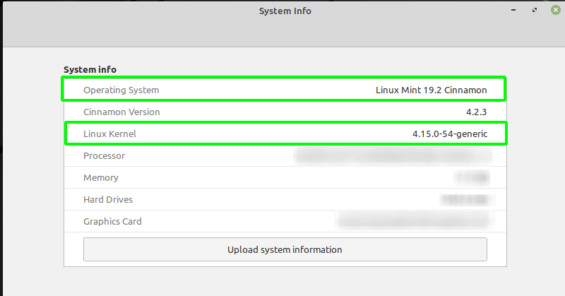 Linux Mint System Info