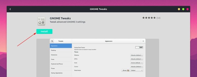 Install Gnome Tweaks Tool