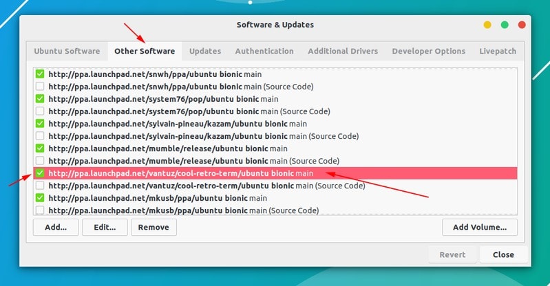 Remove PPA Using Software Updates In Ubuntu