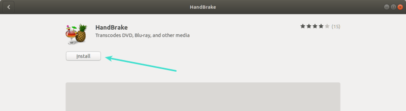 HandBrake in Ubuntu Software Center