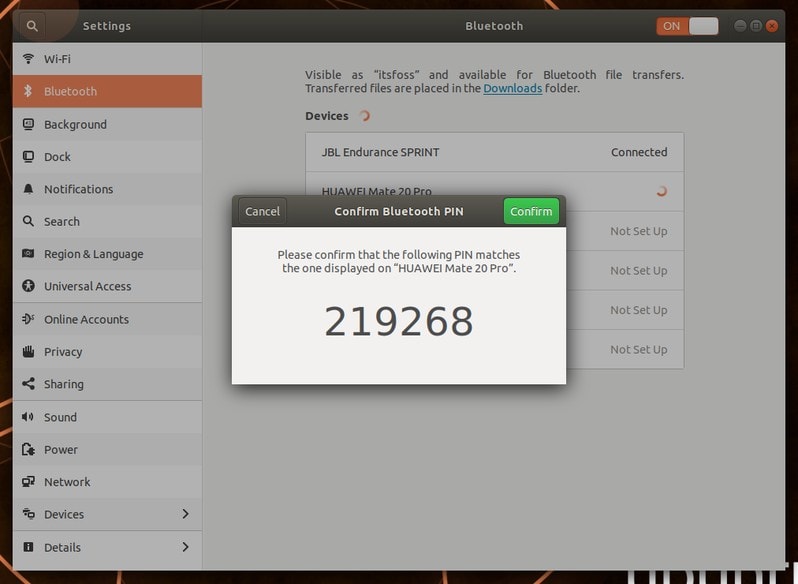 Bluetooth Settings Ubuntu 4