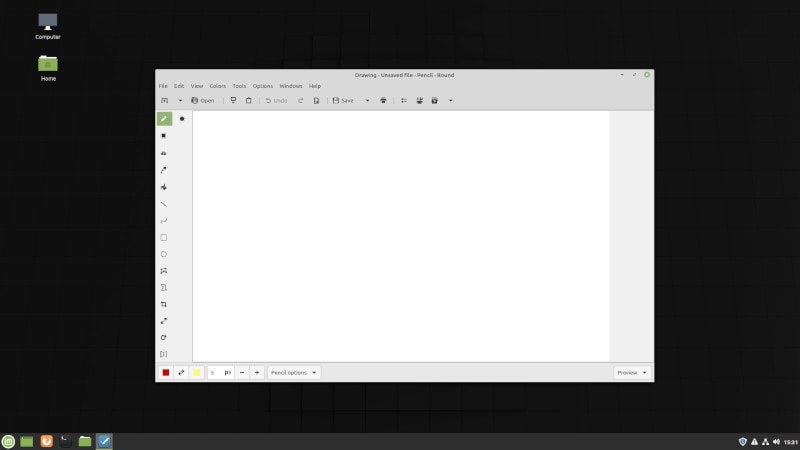 Linux Mint Drawing App