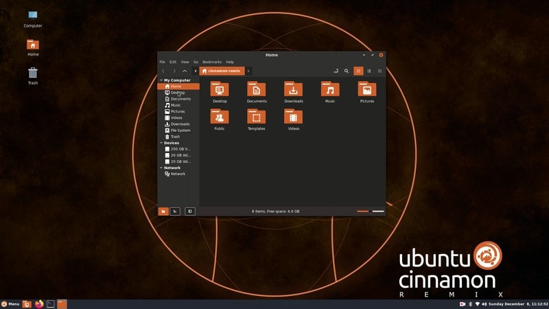 Ubuntu Cinnamon Remix Screeenshot 1