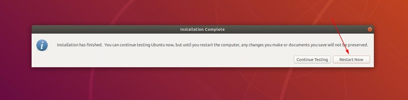 Finished installing Ubuntu Linux