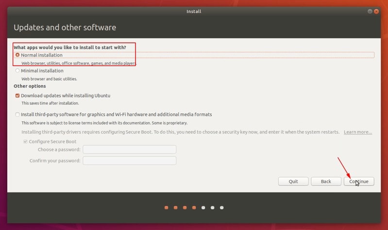 Install Ubuntu by replacing Windows