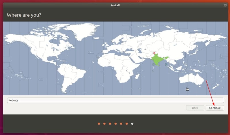 Select timezone when you install Ubuntu