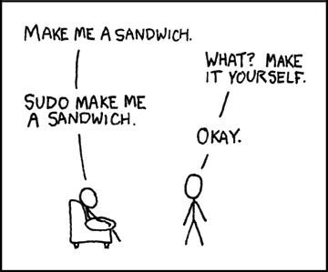 Sudo Sandwich xkcd