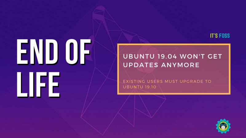 End Of Life Ubuntu 19.04