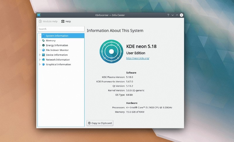 Kde Plasma 5 18 Info