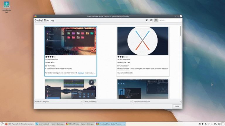 KDE Plasma 5.18 LTS Released With New Features