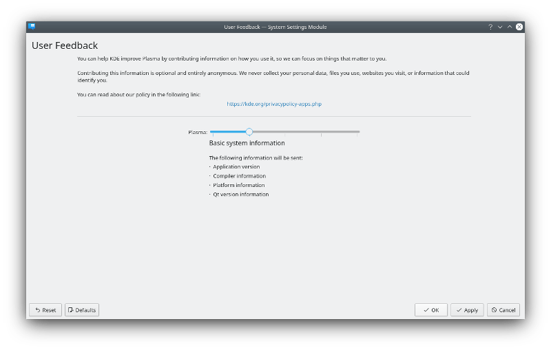 User Feedback Kde Plasma