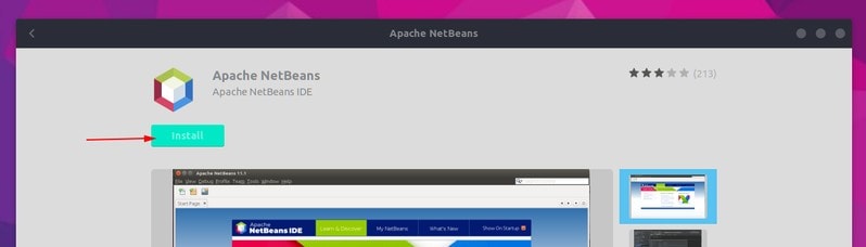 Apache Netbeans Ubuntu Software Center
