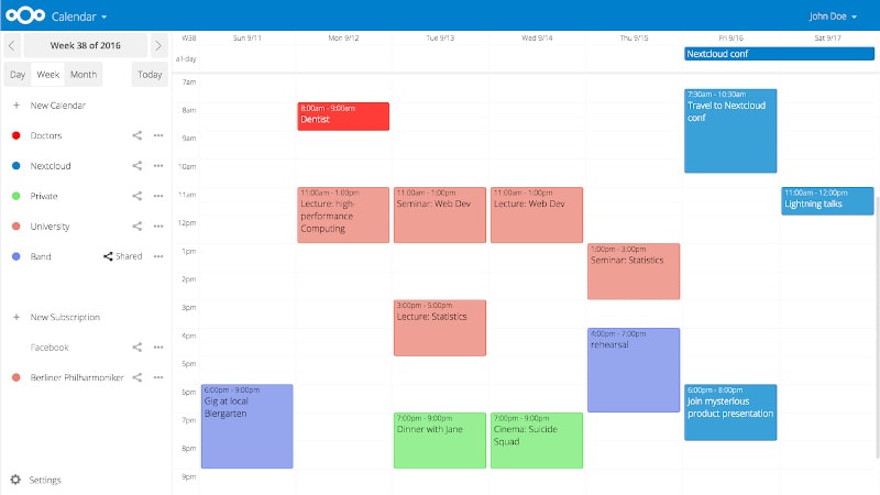 Calendar Nextcloud