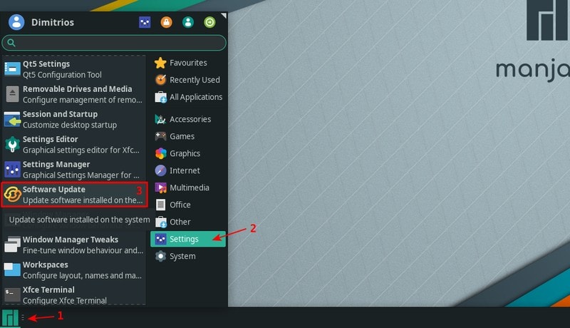 Manjaro Pamac Update