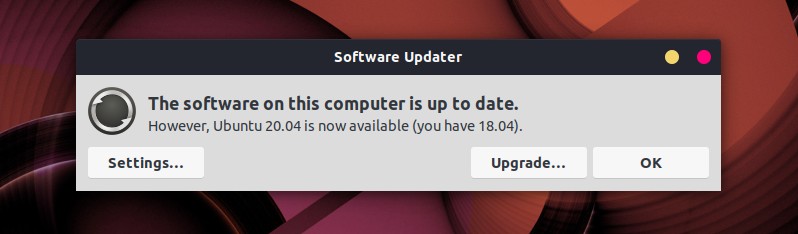 Upgrade Ubuntu 20 04 From 18 04