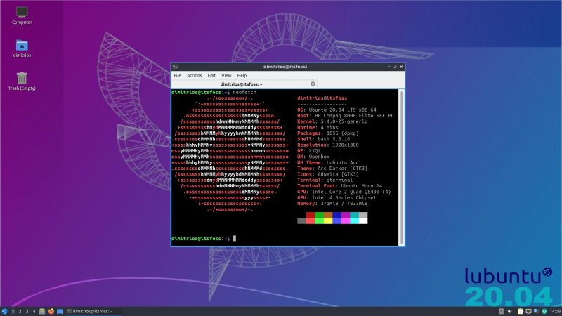 Lubuntu 20.04 Desktop