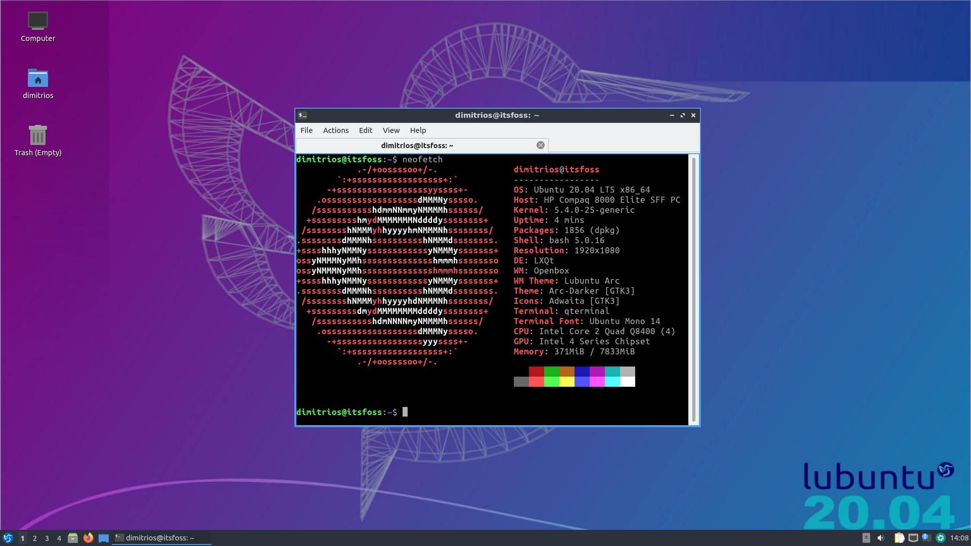 Lubuntu 20.04 Desktop
