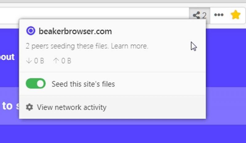 Beaker Browser Seeding