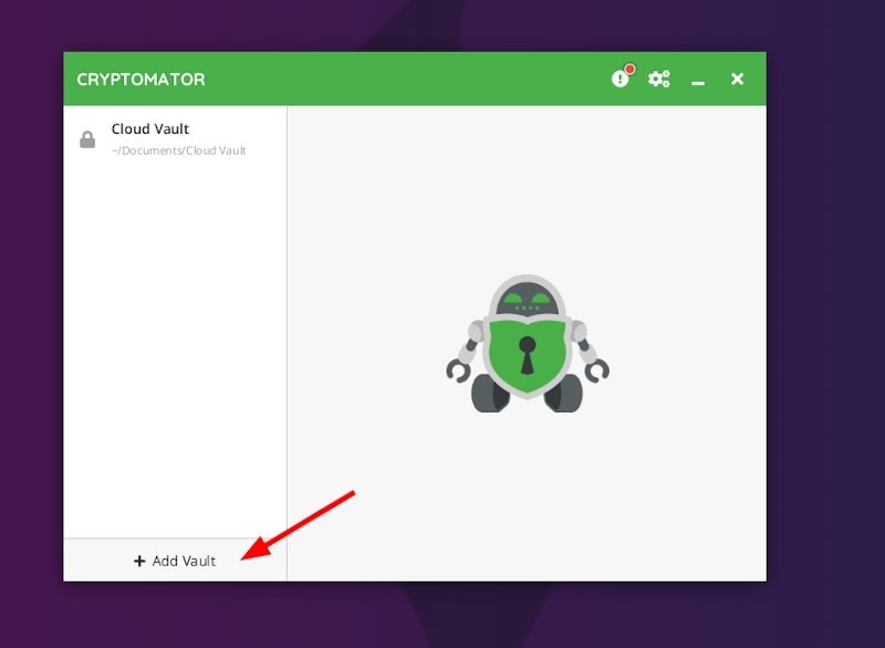 Cryptomator Add Vault